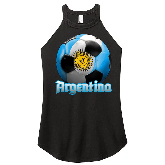 Argentina Soccer Logo Women’s Perfect Tri Rocker Tank