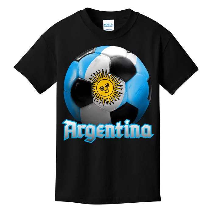 Argentina Soccer Logo Kids T-Shirt