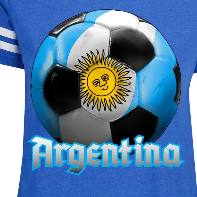 Argentina Soccer Logo Enza Ladies Jersey Football T-Shirt