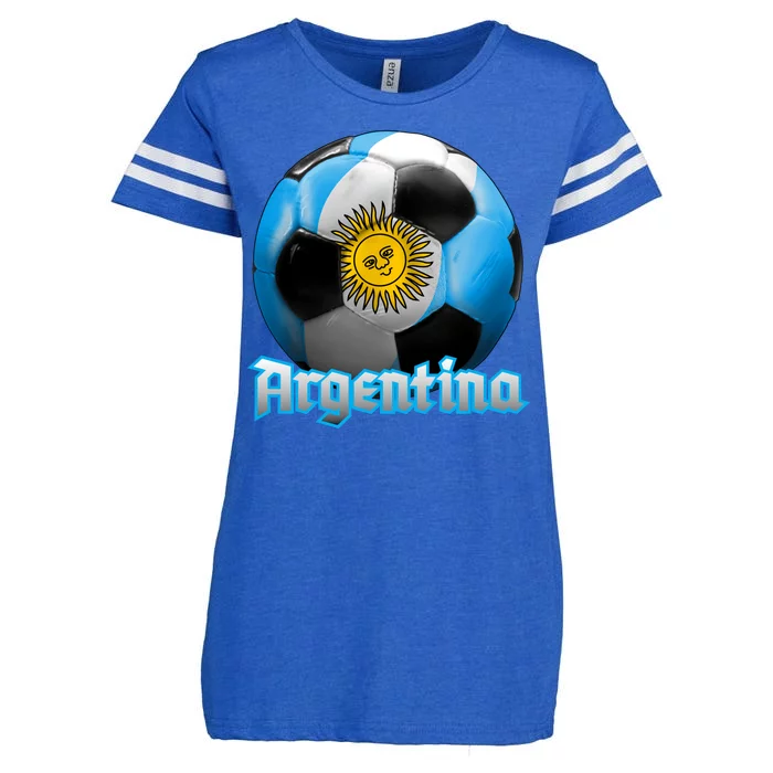 Argentina Soccer Logo Enza Ladies Jersey Football T-Shirt