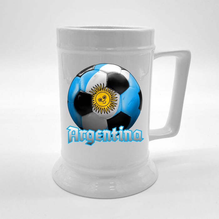 Argentina Soccer Logo Front & Back Beer Stein