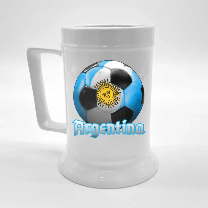 Argentina Soccer Logo Front & Back Beer Stein