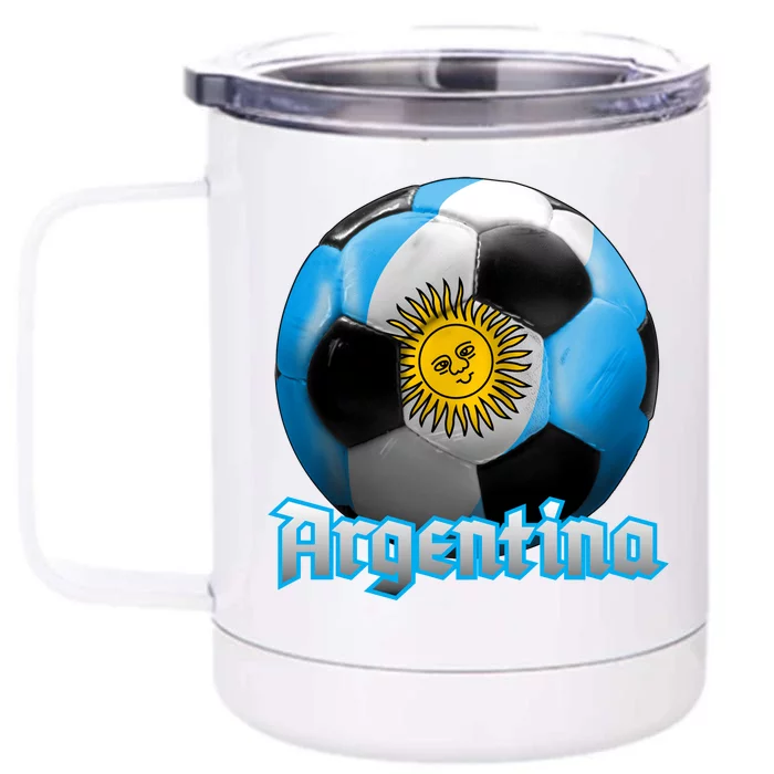 Argentina Soccer Logo Front & Back 12oz Stainless Steel Tumbler Cup