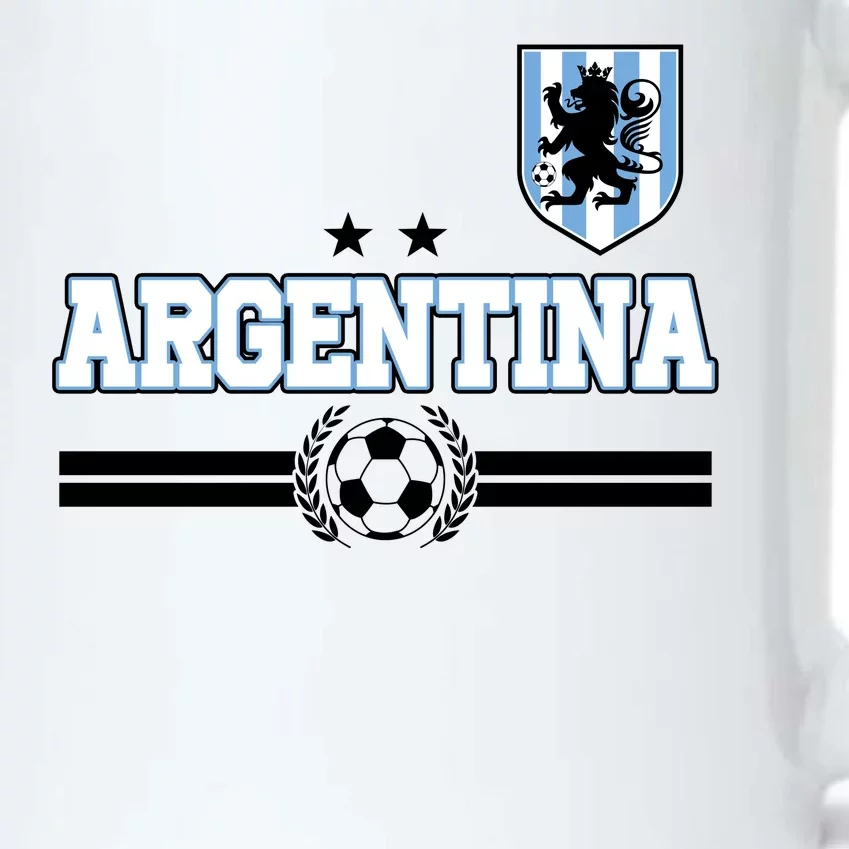 Argentina Soccer Team Fan Logo Black Color Changing Mug