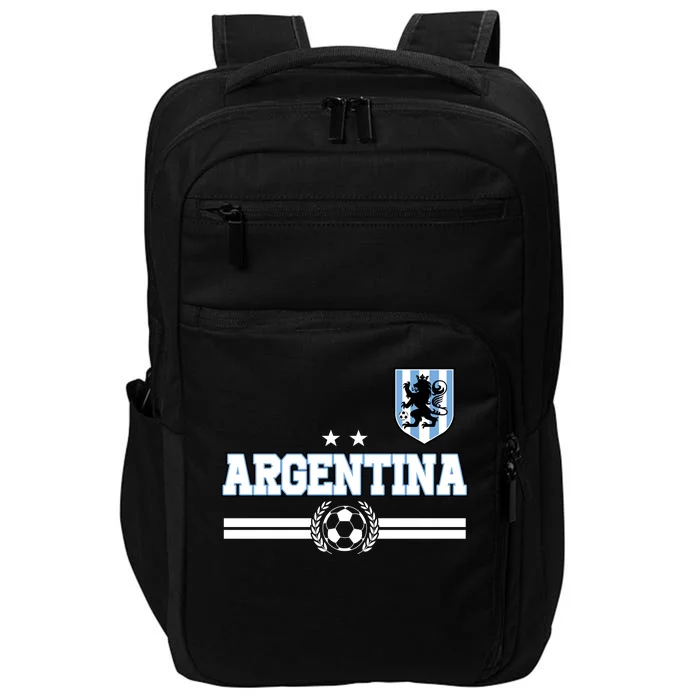 Argentina Soccer Team Fan Logo Impact Tech Backpack