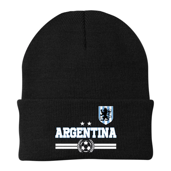 Argentina Soccer Team Fan Logo Knit Cap Winter Beanie