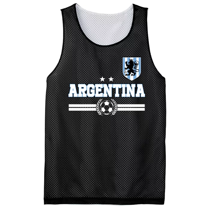 Argentina Soccer Team Fan Logo Mesh Reversible Basketball Jersey Tank