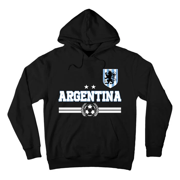 Argentina Soccer Team Fan Logo Tall Hoodie