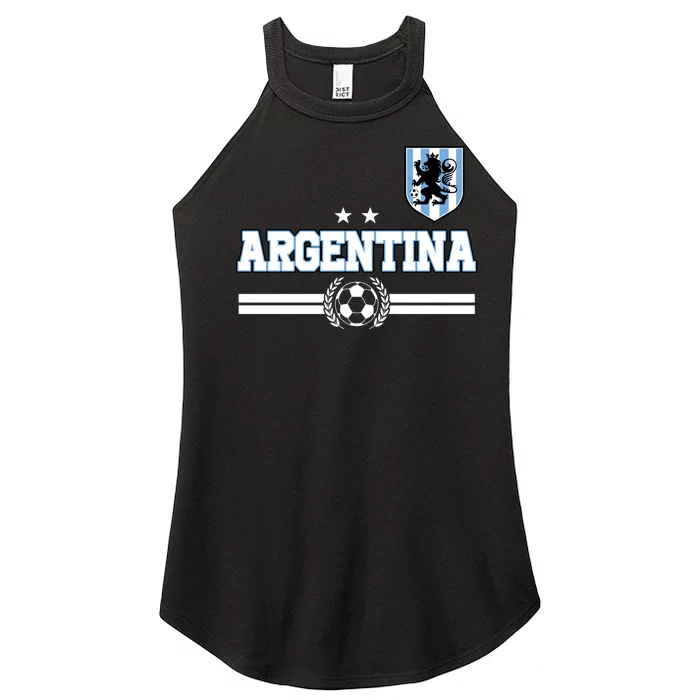 Argentina Soccer Team Fan Logo Women’s Perfect Tri Rocker Tank