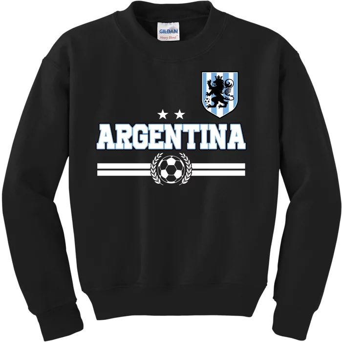 Argentina Soccer Team Fan Logo Kids Sweatshirt