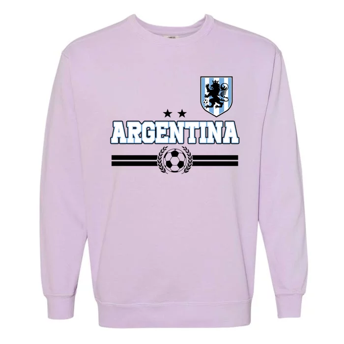 Argentina Soccer Team Fan Logo Garment-Dyed Sweatshirt