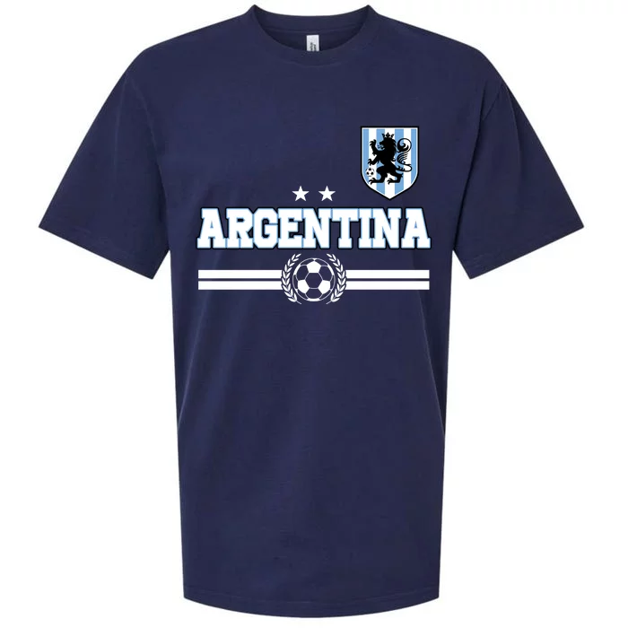 Argentina Soccer Team Fan Logo Sueded Cloud Jersey T-Shirt