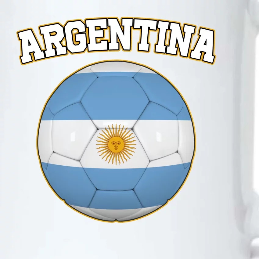 Argentina Team Flag Soccer Ball World Cup Black Color Changing Mug