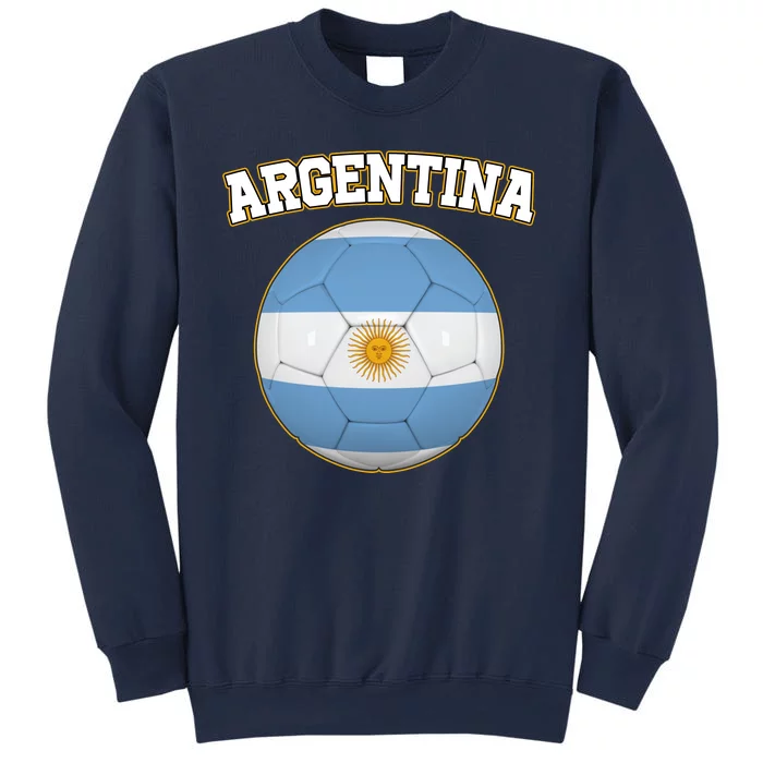 Argentina Team Flag Soccer Ball World Cup Sweatshirt