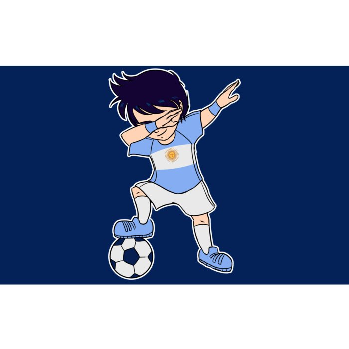 Argentinian Dabbing Soccer Boy Argentina Bumper Sticker