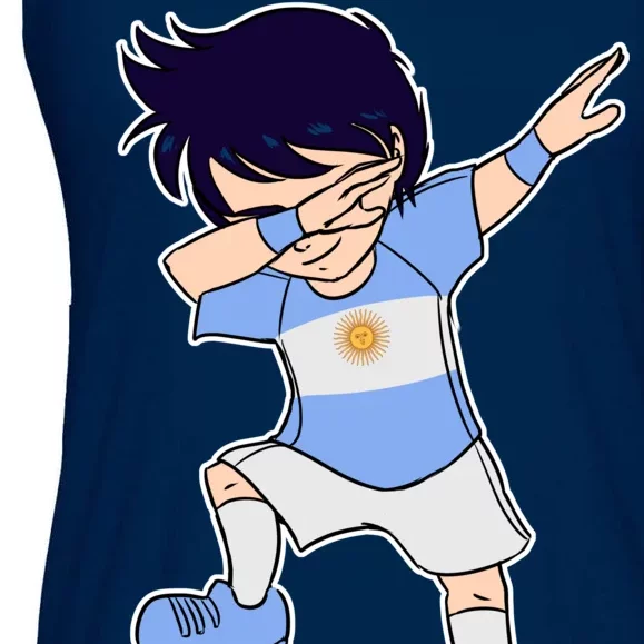 Argentinian Dabbing Soccer Boy Argentina Ladies Essential Flowy Tank