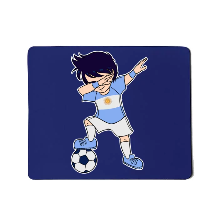 Argentinian Dabbing Soccer Boy Argentina Mousepad