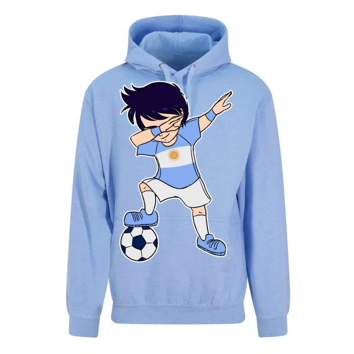 Argentinian Dabbing Soccer Boy Argentina Unisex Surf Hoodie