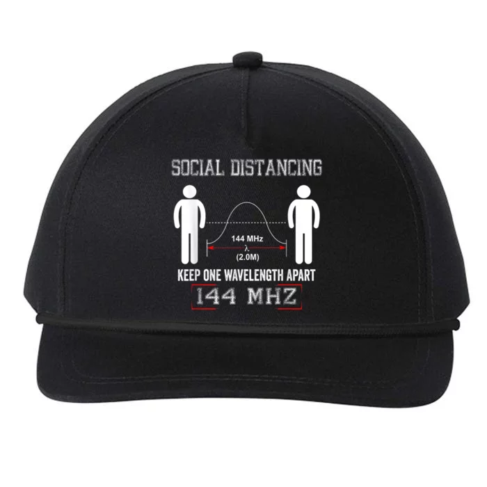 Amateur Radio Ham Social Distancing Ham Radio Operator Snapback Five-Panel Rope Hat