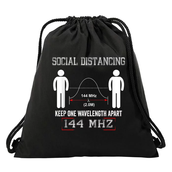 Amateur Radio Ham Social Distancing Ham Radio Operator Drawstring Bag