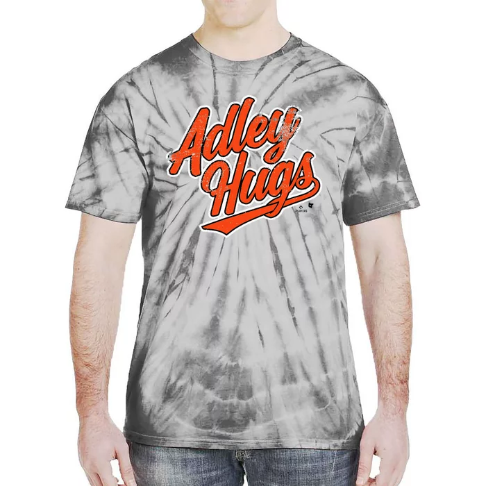 A.D.L.E.Y R.U.T.S.C.H.M.A.N Hug Script Baltimore Baseball Tie-Dye T-Shirt