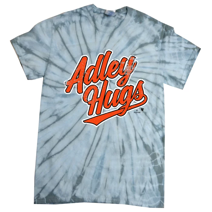 A.D.L.E.Y R.U.T.S.C.H.M.A.N Hug Script Baltimore Baseball Tie-Dye T-Shirt