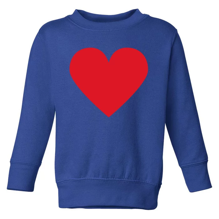 Altland Red Heart Gift Black Small Toddler Sweatshirt