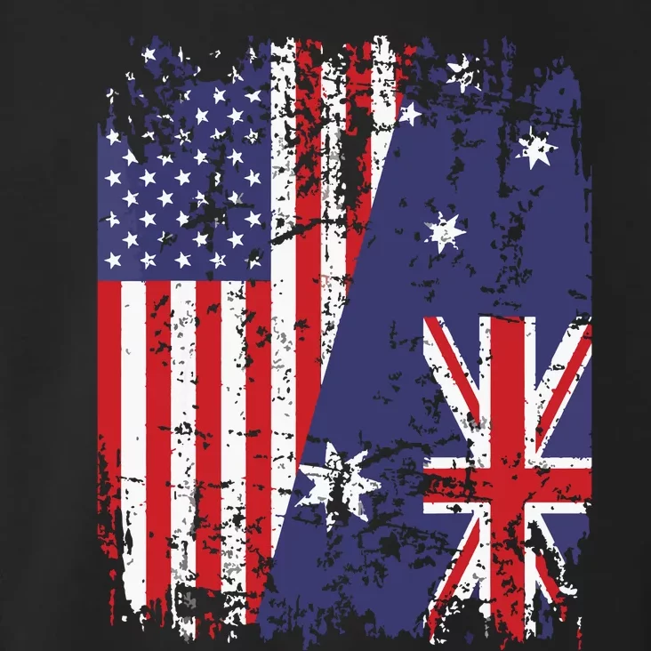 AUSTRALIAN ROOTS Half American Flag AUSTRALIA Toddler Hoodie