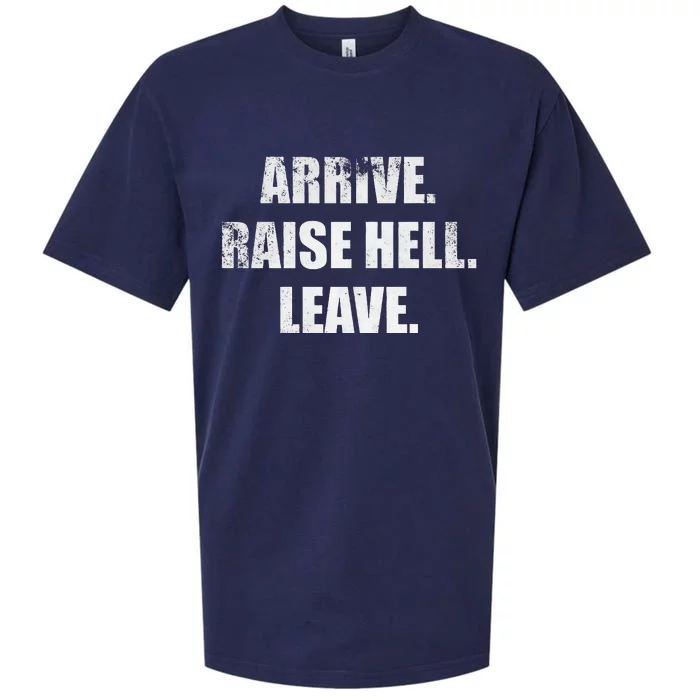 Arrive Raise Hell Leave Sueded Cloud Jersey T-Shirt