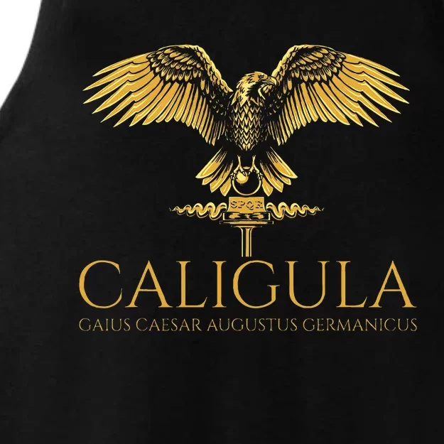 Ancient Roman History Emperor Caligula Spqr Rome Ladies Tri-Blend Wicking Tank