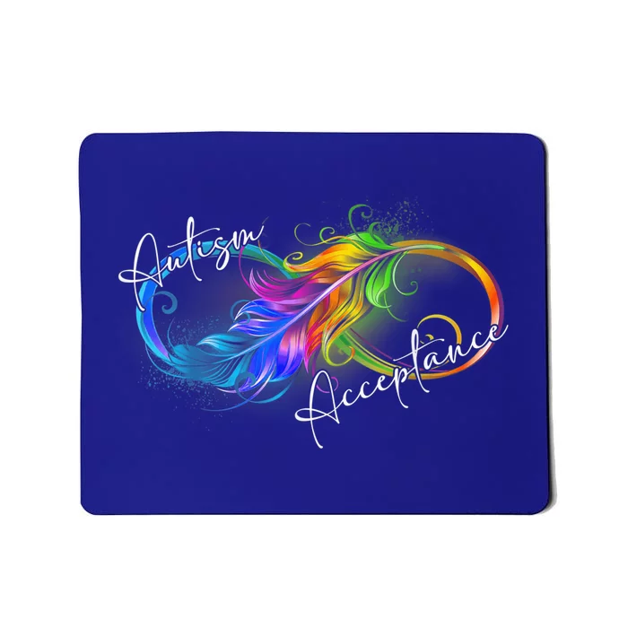 Autism Red Instead Infinity Symbol Autistic Acceptance Mousepad