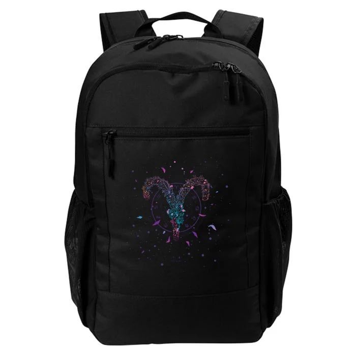 Aries Floral Zodiac Daily Commute Backpack