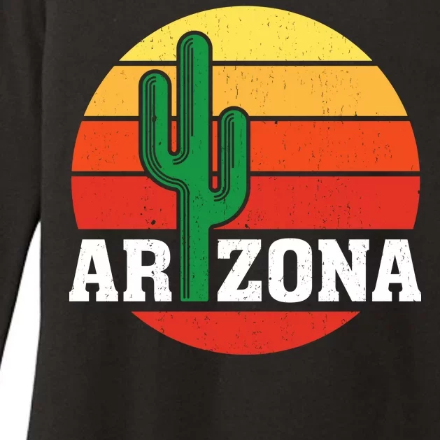 Arizona Cactus Sunset Womens CVC Long Sleeve Shirt