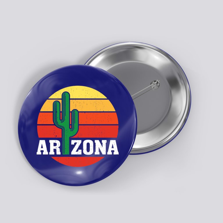 Arizona Cactus Sunset Button