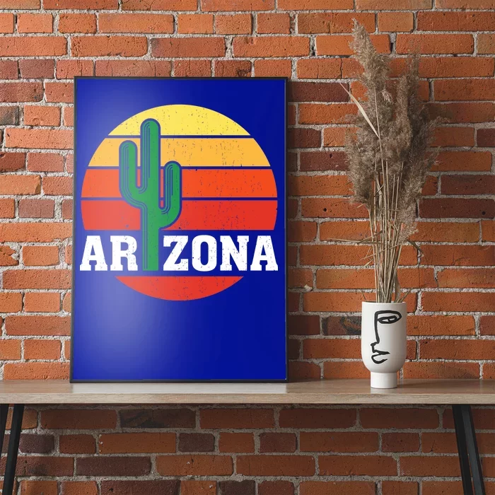 Arizona Cactus Sunset Poster