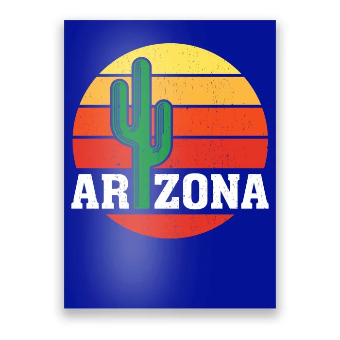 Arizona Cactus Sunset Poster