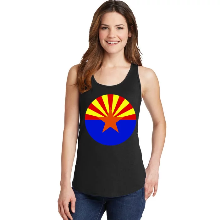 Arizona Circle Flag Ladies Essential Tank