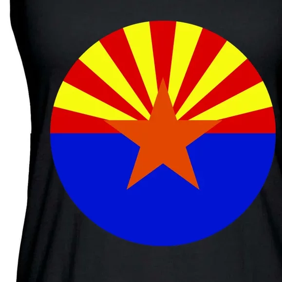 Arizona Circle Flag Ladies Essential Flowy Tank