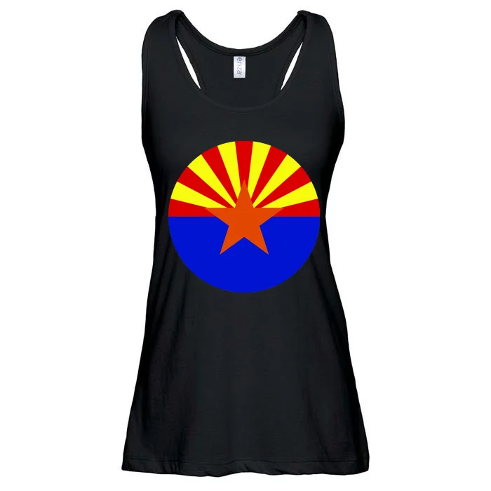 Arizona Circle Flag Ladies Essential Flowy Tank