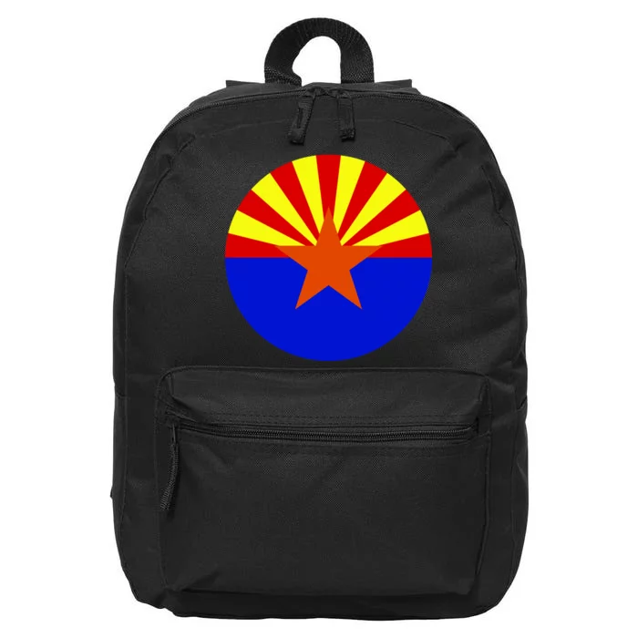 Arizona Circle Flag 16 in Basic Backpack