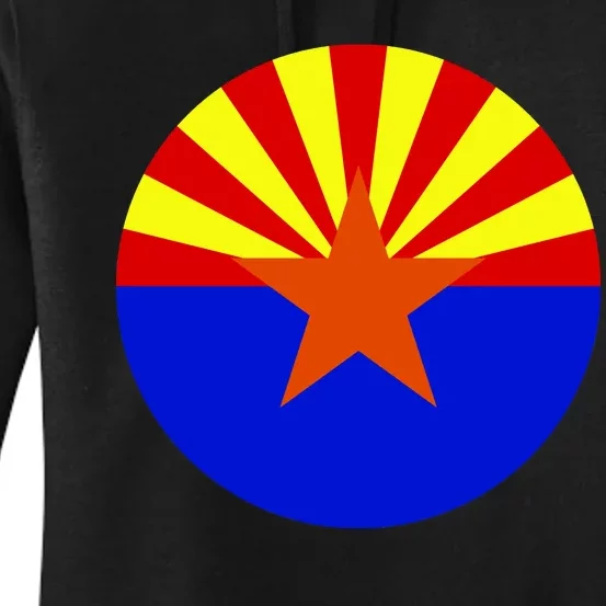 Arizona Circle Flag Women's Pullover Hoodie