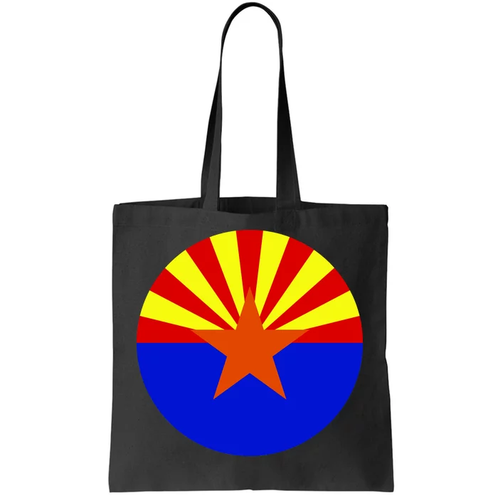 Arizona Circle Flag Tote Bag