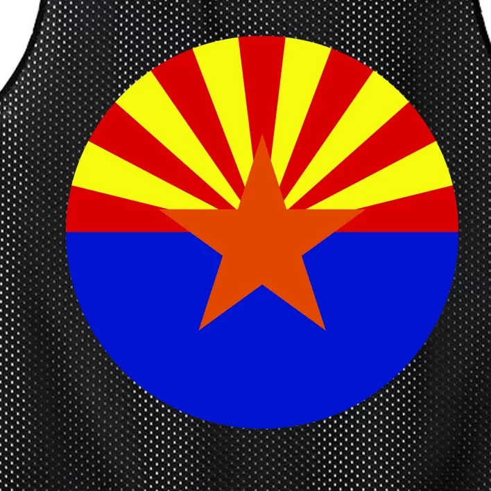 Arizona Circle Flag Mesh Reversible Basketball Jersey Tank