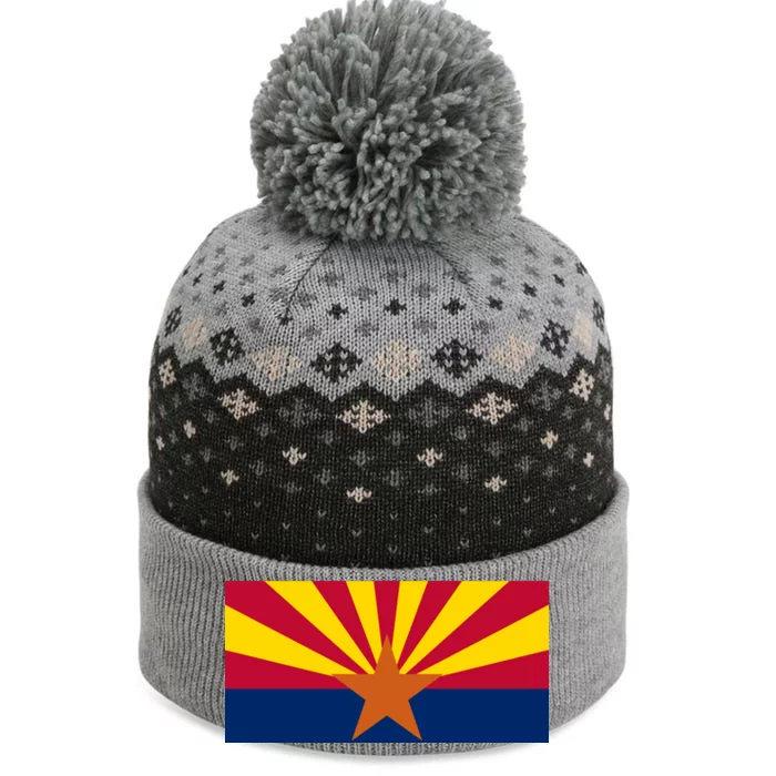 Arizona Flag The Baniff Cuffed Pom Beanie