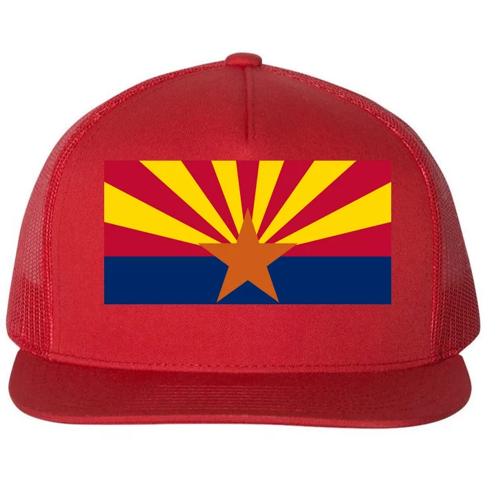 Arizona Flag Flat Bill Trucker Hat