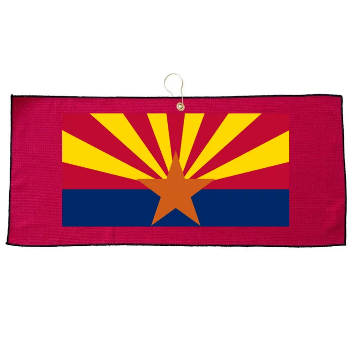 Arizona Flag Large Microfiber Waffle Golf Towel