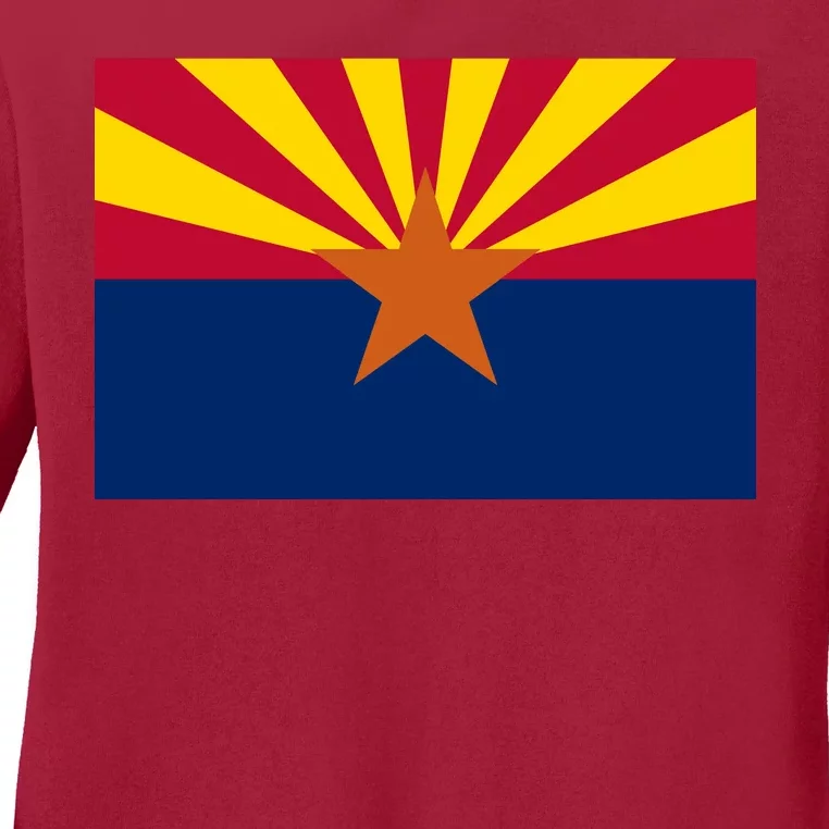 Arizona Flag Ladies Long Sleeve Shirt