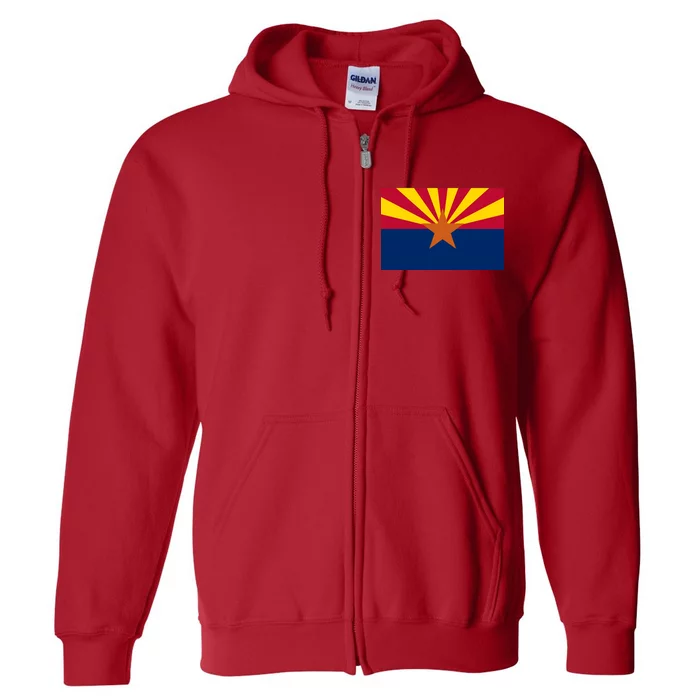 Arizona Flag Full Zip Hoodie