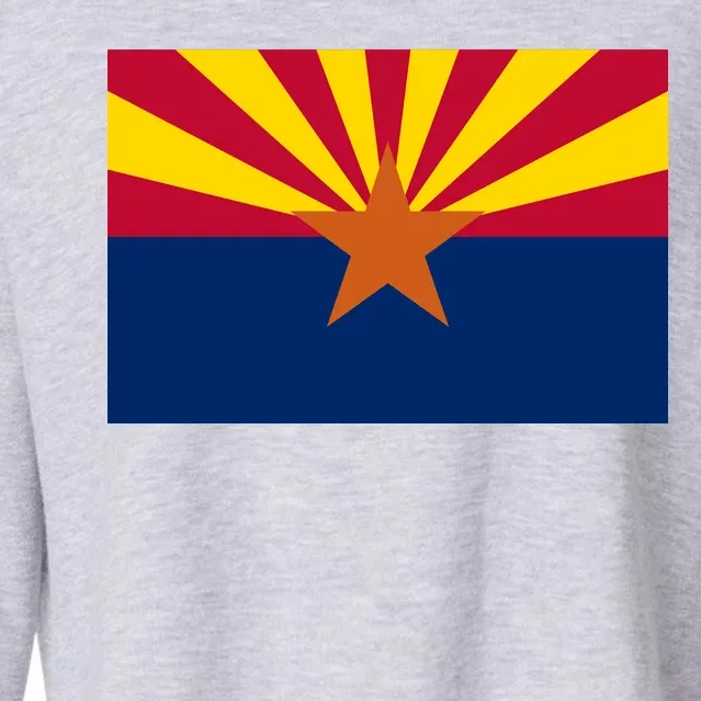 Arizona Flag Cropped Pullover Crew