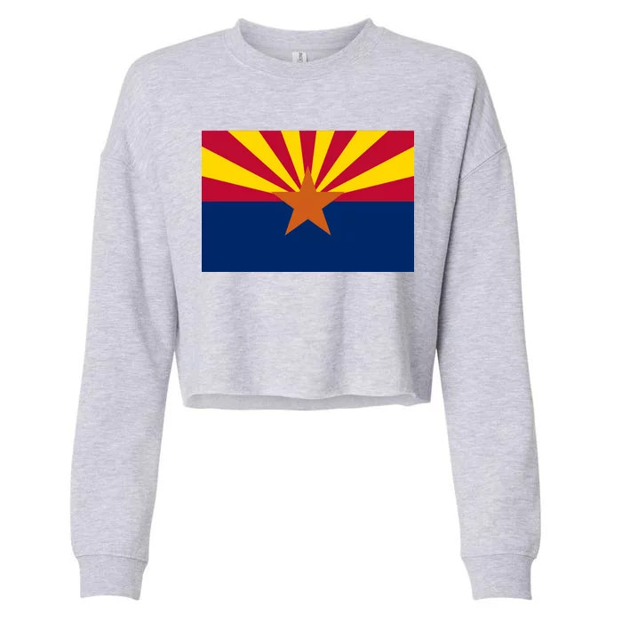 Arizona Flag Cropped Pullover Crew